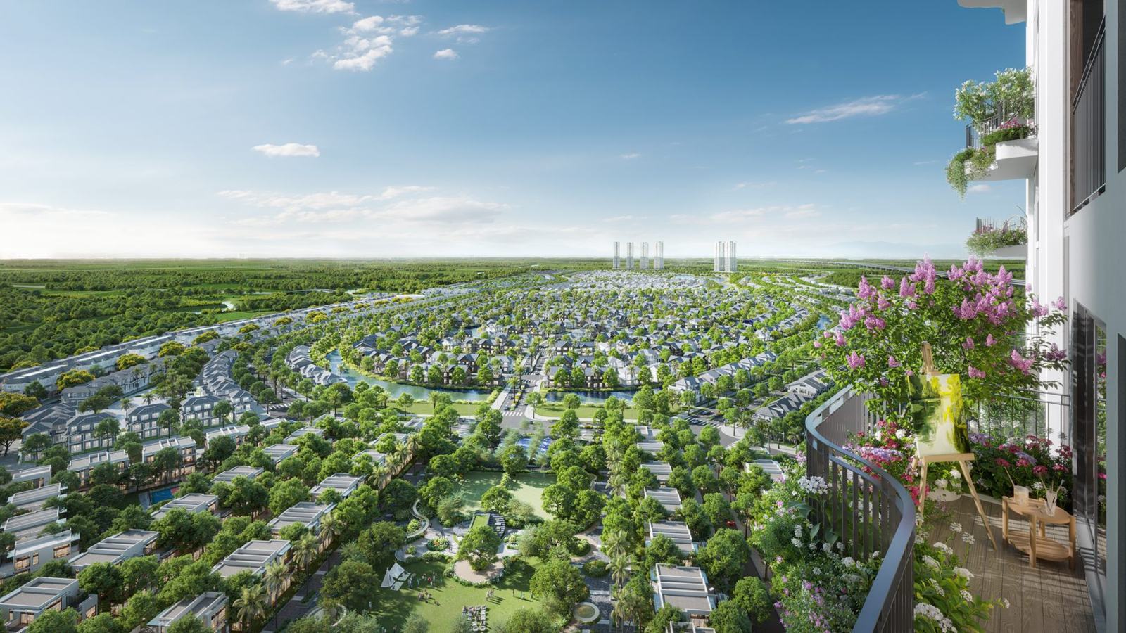 Toàn cảnh các nhánh đảo nhìn từ trên cao
