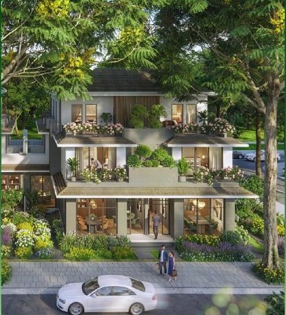 Phối cảnh biệt thự phố Rừng Hồng